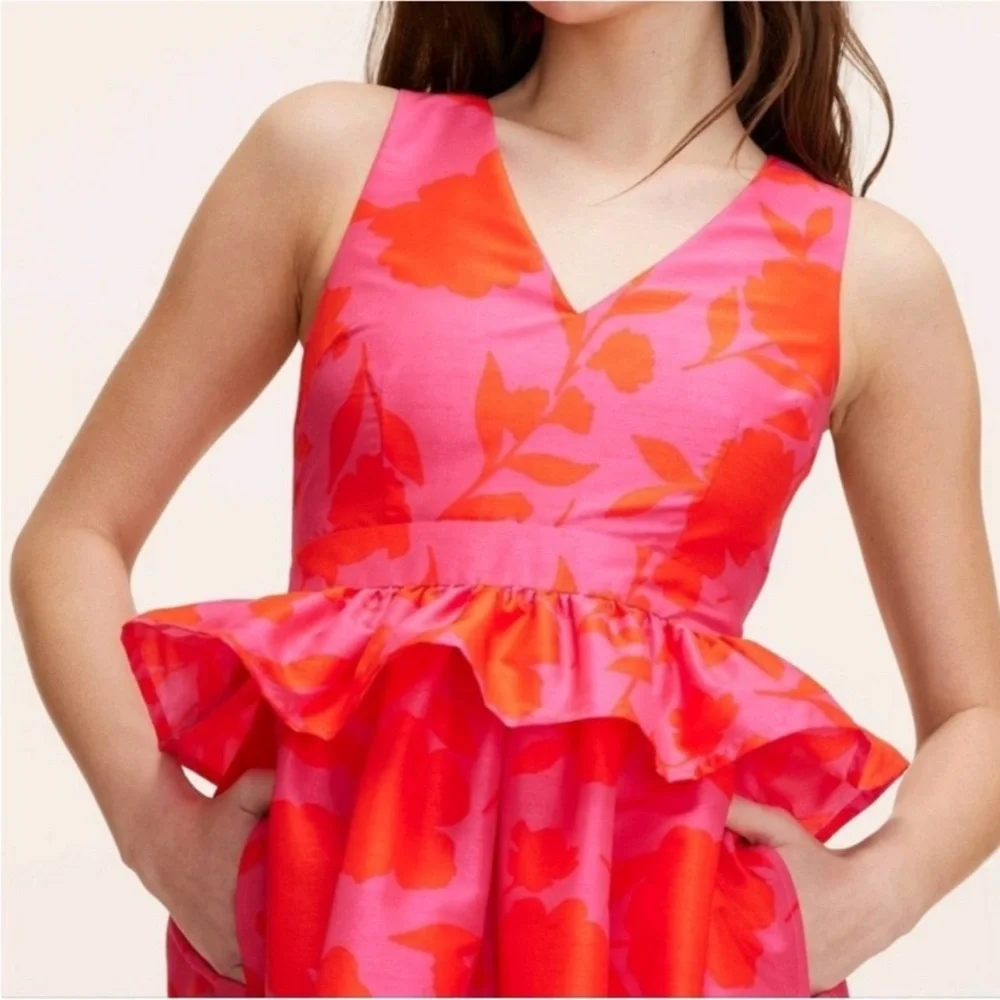 Kate Spade for Target pink floral silky dress sz 2